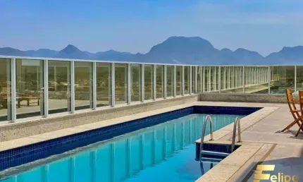Perfeito apartamento novo com área lateral externa no centro de guarapari / es