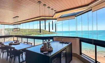APARTAMENTO ALTO PADRÃO COM MAIS DE 250m2 FRENTE MAR PARA A PRAIA DO MORRO / GUARAPARI - ES