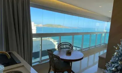APARTAMENTO FINAMENTE DECORADO FRENTE MAR DA PRAIA DO MORRO / GUARAPARI - ES