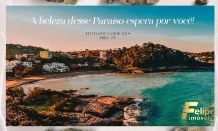 FRENTE A PRAIA DOS NAMORADOS EM IRIRI - Apartamento com TRÊS quartos com suíte.