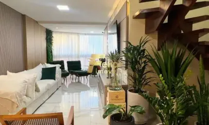 Cobertura duplex LINDÍSSIMA de ALTISSIMO PADRÃO na PRAIA DA COSTA, de frente para a praia e com VISTA PARA O MAR.