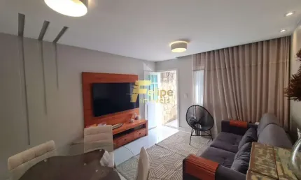 Belíssima casa germinada em condomínio, à venda mobiliada em jardim camburi, vitória/es!