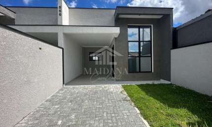 Casa Nova com 03 quartos sendo 01 suíte , espaço de terreno à venda, Cruzeiro, São José dos Pinhais
