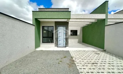 Casa nova 03 quartos sendo um suíte com espaço de terreno  à venda, cruzeiro, são josé dos pinhais,