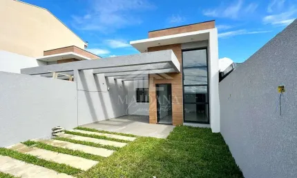 Casa nova com 03 dormitórios sendo 01 suite á  venda no bairro  cruzeiro em  são josé dos pinhais,