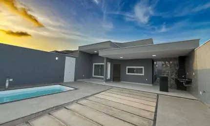 Casa nova com piscina privativa 3 quartos no araçagy, são josé de ribamar ma