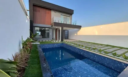 Casa duplex nova com piscina privativa 4 suítes no araçagy, são josé de ribamar ma- imperdível!
