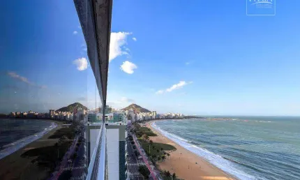 Apartamento com 3 dormitórios à venda, 200 m² por r$ 4.500.000,00 - praia da costa - vila velha/es