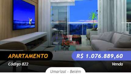 Imóveis Belém vende apartamento de 114m² 3/4 com 2 suites PRONTO PRA MORAR