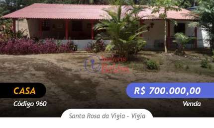 Imóveis Belém vende casa no município de Vigia de Nazaré.