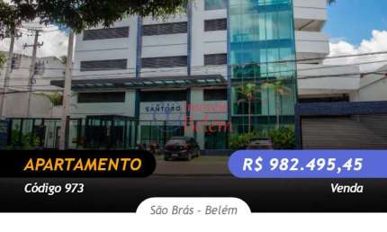 Apartamento com 3 quartos à venda na Avenida Governador José Malcher, São Brás, Belém