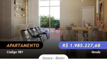 Apartamento com 4 quartos à venda na Avenida Comandante Brás de Aguiar, Nazaré, Belém
