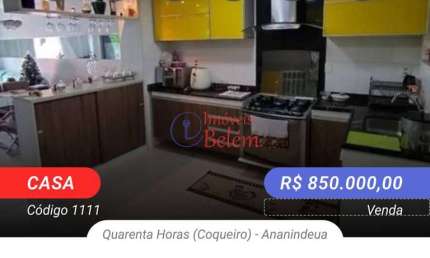 Casa com 2 quartos à venda na Avenida Governador Hélio da Mota Gueiros, Quarenta Horas (Coqueiro), Ananindeua