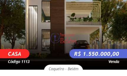 Casa com 3 quartos à venda na Alameda Um, Coqueiro, Belém