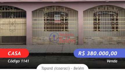 Casa com 3 quartos à venda na Alameda Seis, Tapanã (Icoaraci), Belém