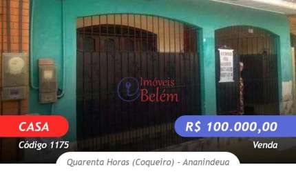 Casa com 3 quartos à venda na Estrada Quarenta Horas, Quarenta Horas (Coqueiro), Ananindeua