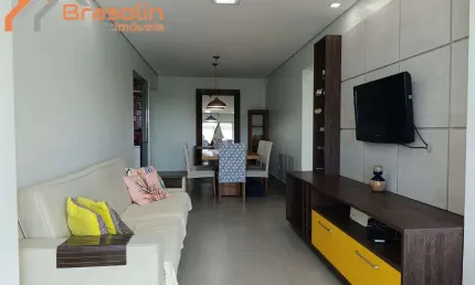 Apartamento alto padrão 2 dormitórios sendo uma suíte sacada gourmet vista mar