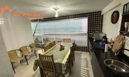 Apartamento 2 dormitórios vista total mar, Vila Anhanguera - Mongaguá/SP