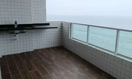 Apartamento frente mar 3 dormitórios à venda, Bairro Florida - Praia Grande.
