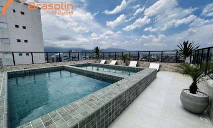 Apartamento novo 2 Dormitórios uma suíte, Caiçara - `Praia Grande/SP