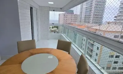 Apartamento 3 suítes com vista para o mar, 1 quadra da praia – bairro aviação, praia grande/sp