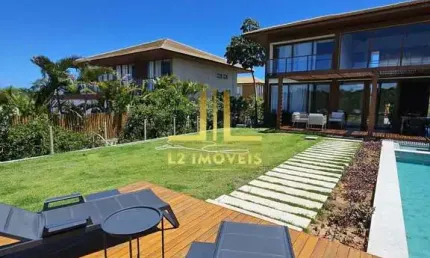 CASA LUXUOSA - 6 SUÍTES - PORTEIRA FECHADA - AÇU DA TORRE - MATA DE SÃO JOÃO