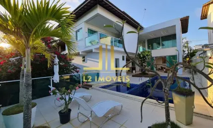 CASA ALTO PADRÃO - 5 QUARTOS COM 4 SUÍTES - VILAS DO ATLÂNTICO - PORTEIRA FECHADA