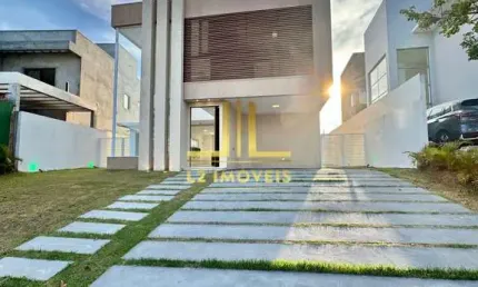 CASA LUXUOSA - 5 QUARTOS SENDO 4 SUÍTES - NASCENTE - ALPHAVILLE LITORAL NORTE 2