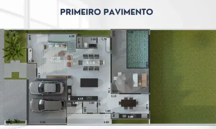 Casa  com 278m², 3 quartos, piscina no São Lucas, Juiz de Fora, MG.