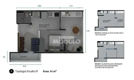 APARTAMENTO à venda, 1 quarto, 1 suíte, 1 vaga, UMUARAMA - Uberlândia/MG