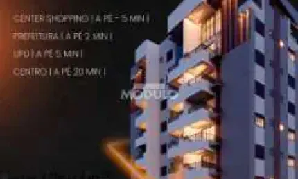 FLAT à venda, 1 quarto, 1 suíte, 1 vaga, Santa Mônica - Uberlândia/MG