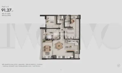 APARTAMENTO à venda, 3 quartos, 2 suítes, 2 vagas, JARDIM KARAIBA - Uberlândia/MG