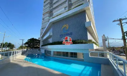 Apartamento com 1 dormitório à venda, 58 m² por R$ 477.000,00 - Maracanã - Praia Grande/SP