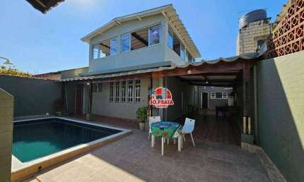 Sobrado com 4 dormitórios à venda, 260 m² por R$ 549.000,00 - Balneário Jussara - Mongaguá/SP