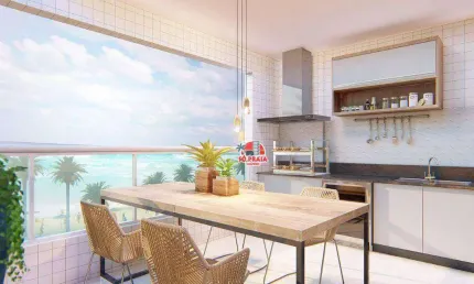 Apartamento à venda, 79 m² por R$ 450.000,00 - Vila Atlântica - Mongaguá/SP