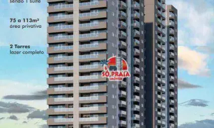 Apartamento à venda, 77 m² por R$ 400.000,00 - Centro - Mongaguá/SP