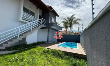 Casa com 3 dormitórios à venda, 140 m² por R$ 680.000,00 - Jardim Regina - Área Verde - Itanhaém/SP