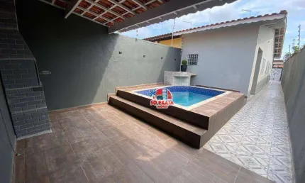 Casa com 2 dormitórios à venda, 61 m² por R$ 279.900 - Balneário Jussara - Mongaguá/SP