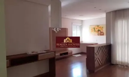 Apto pronto no Hanbury com 79mts, 2 dorms sendo 1 suíte e sala ampliada 3 ambientes, varanda grill e 2 vagas.