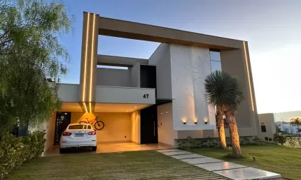 Térrea 3 suítes + escritório + piscina - Alphaville Uberlândia - Uberlândia - MG