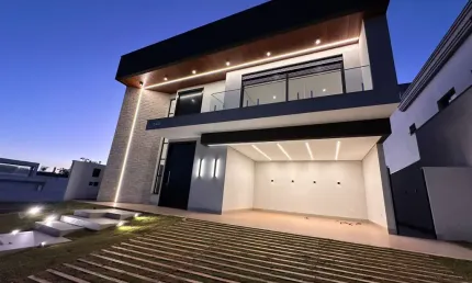 Sobrado de luxo com 3 suítes + escritório + piscina - Alphaville Uberlândia 1