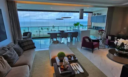 apartamento de alto luxo no DAZUR Odebrecht  com 4 suítes frente mar