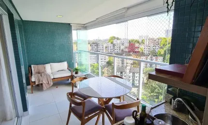 Apartamento a venda em patamares com 3 quartos varanda gourmet no atmos greenville
