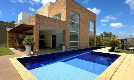 Casa a venda em alphaville litoral 2 com 3 quartos piscina área gourmet