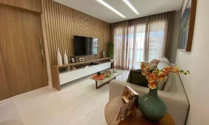 Apartamento a venda no loteamento aquarius com 3 suites reformado varanda gourmet no seasons