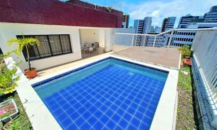 Cobertura a venda na pituba com 4 quartos mobiliada reformada piscina e nascente