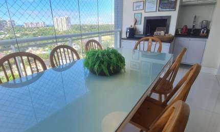 Apartamento a venda no etco greenville com 3 quartos reformado varanda gourmet vista mar e nascente