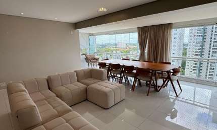 Apartamento a venda no ludco greenville com 3 suites mobiliado e nascente em patamares