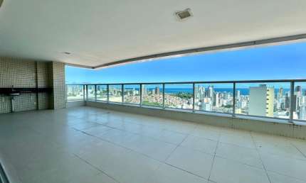 Apartamento a venda no riservetto graça com 4 suites vista mar