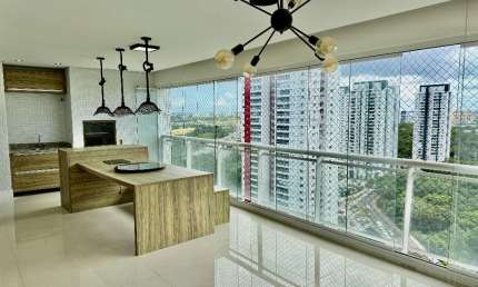 Apartamento a venda no etco greenvile com 4 quartos reformado varanda gourmet em patamares